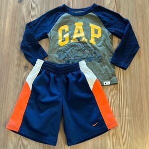 Boys 3T Shirt and Shorts Baby Gap and Nike
